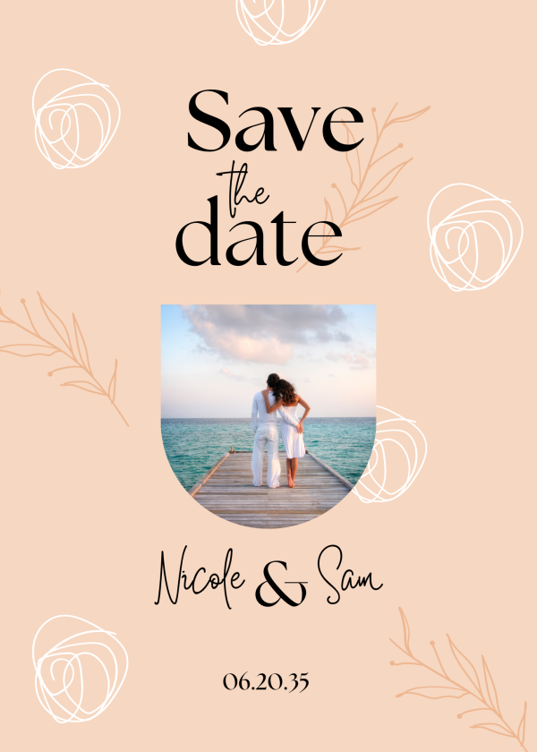 Beach Vibes 1 - Save the Date