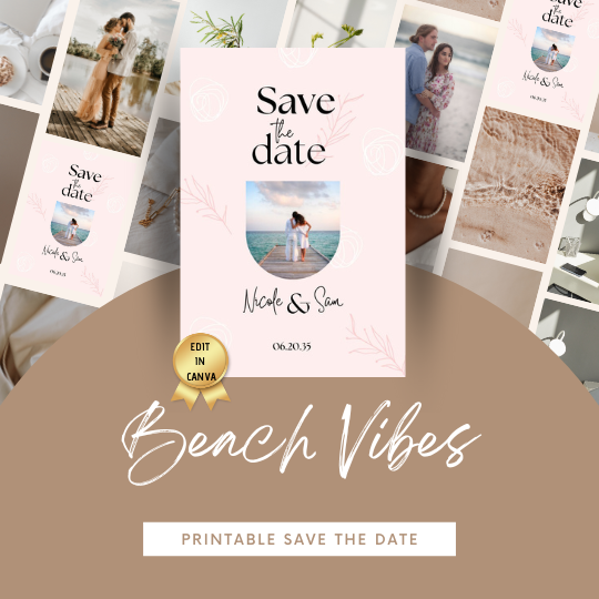 Beach Vibes 1 - Save the Date